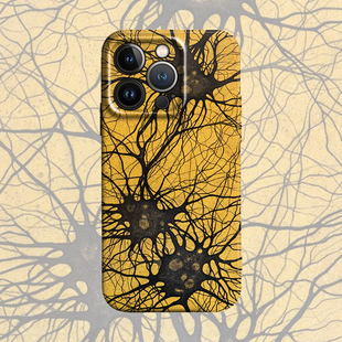 创意另类神经元黑化图适用iPhone16promax手机壳15plus苹果14Pro菲林软硬13保护套11全包防摔12华为p70小米10