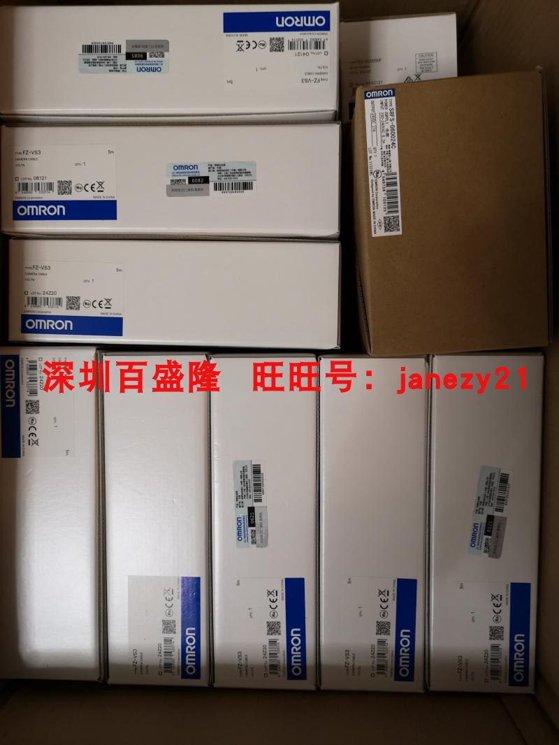 Omron/欧姆龙原装全新正品带电缆插头FZ-VS310M FZ-VSL3 10M