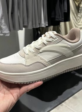 安踏982女板鞋2024春秋新款低邦轻便厚底休闲鞋运动鞋潮122358063