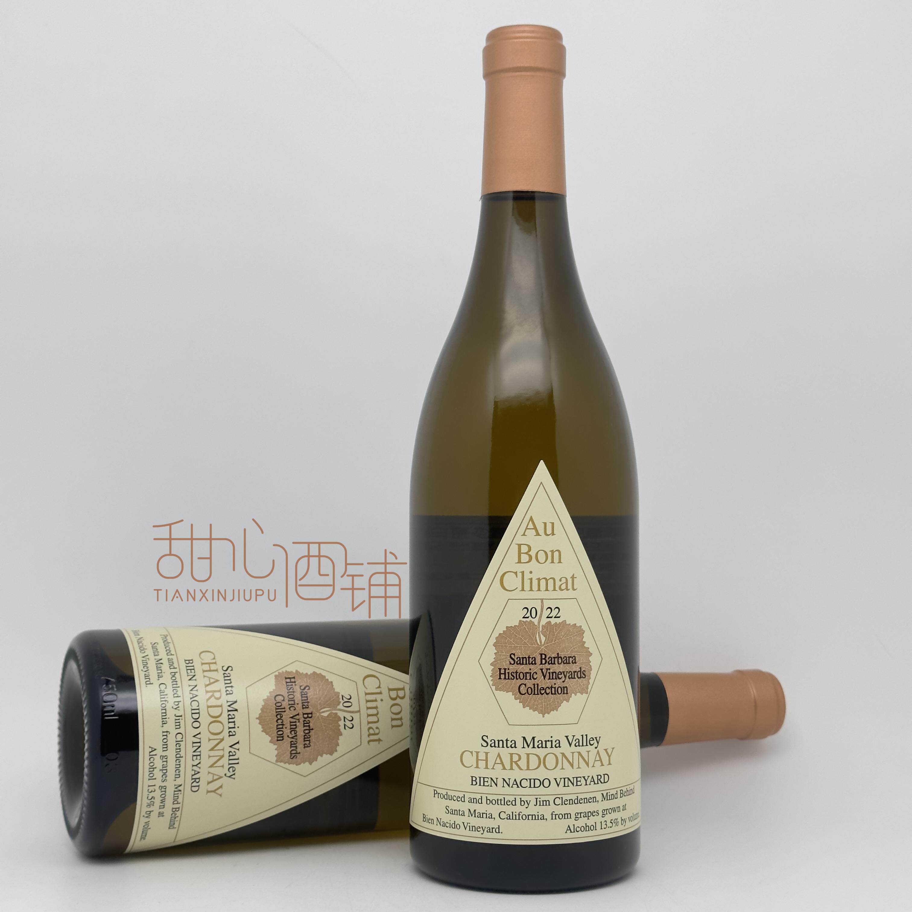 美国 加州名庄圣巴巴拉奥邦酒庄 ABC纳西多霞多丽干白葡萄酒 2022
