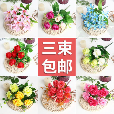 仿真装饰插花塑料花艺绢花假花