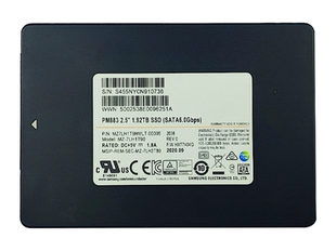 三星 台式 PM883 2.5寸SATA3.0固态硬盘 电脑企业级 1.92T Samsung