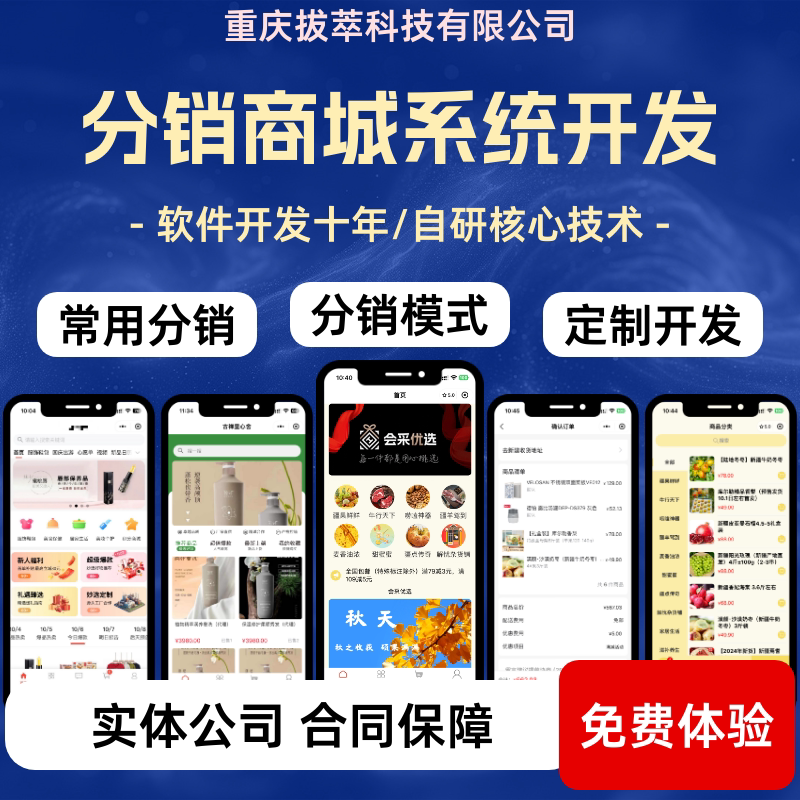 小程序商城开发二级分销模式链接企业形象VI设计