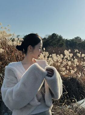 nczz《小母貂》新贵老钱环保水貂高级感短款皮草外套