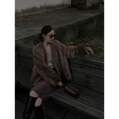 帕斯条 nczz 经典 进口水貂帕斯条编织皮草外套