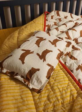 韩国正品代购 tinycosmos柔软水洗棉儿童被子枕套 Buly小兔子