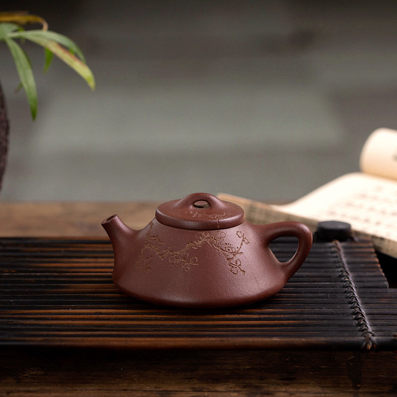 润砂堂正宗宜兴紫砂壶原矿底槽青传统手工精品小石瓢非茶香记包邮