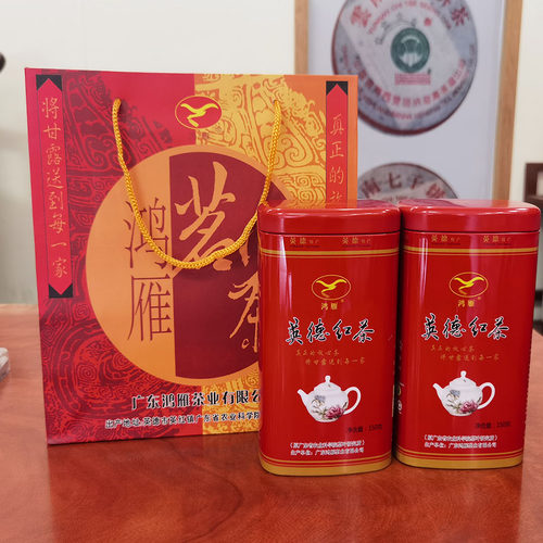 英徳红茶英红九号红茶  英德特产 茶科所 鸿雁 红罐装礼品茶 - 封面