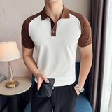 夏季男士PLO衫时尚拼色上衣短袖男2819-P55，男装T恤，星座1606-1
