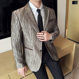 阳离子人丝时尚休闲西服韩版修身西装外套DX41-P155，男装西服套装，星座1606-1