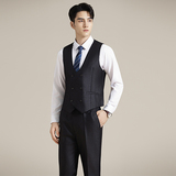 简约韩版修身西装马甲套MJT2517-P130，男装西服套装，星座1606-1