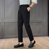 那不勒斯高腰垂感直筒裤时尚休闲西裤XK007-P78，男装西裤，星座1606-1