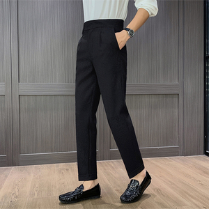 那不勒斯高腰垂感直筒裤时尚休闲西裤XK007-P78,男装西裤,星座1606-1