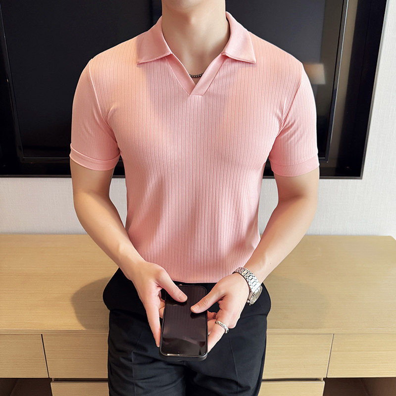 DS010-P48男士短袖POLO衫春夏新款时尚百搭修身立体T恤,男装T恤,星座1606-1