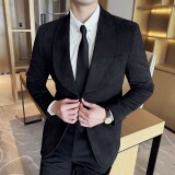 男士青果领时尚休闲西服牛皮绒西装外套DX54-P148，男装西服套装，星座1606-1