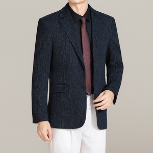 男士韩版修身西服时尚休闲流星雨条纹西装外套DX71-P148图片
