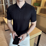 DS014-P39男士V领短袖T恤春夏新款时尚百搭修身立体打底衫，男装T恤，星座1606-1