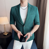 冰丝满天星烫金西服时尚休闲短袖西装外套DX43-P128，男装T恤，星座1606-1