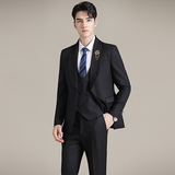 青果领结婚礼服西装韩版修身西服套装2511-P275，男装西服套装，星座1606-1