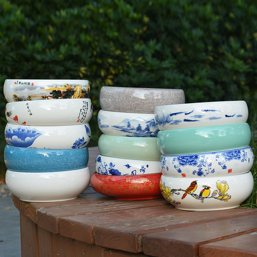 水仙花盆陶瓷盆简约复古韵味水培