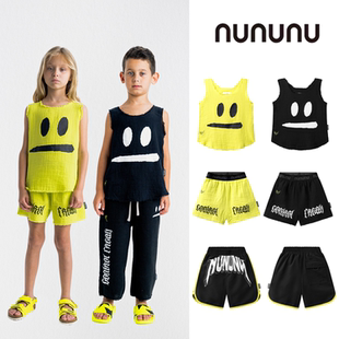 正品授权 nununu 24SS 儿童经典沙滩度假清凉棉纱系列背心短裤子