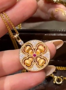 S925纯银新中式四美葫芦项链