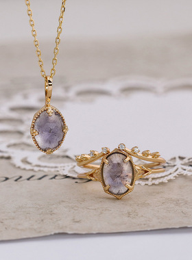 日系轻奢夜空流星双层戒指