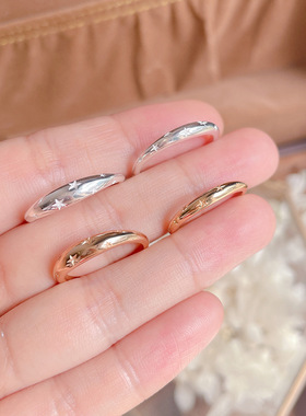 轻奢S925镀金星星戒指简约