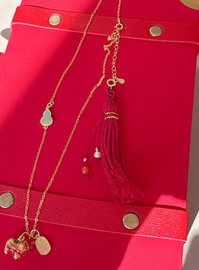 马年小马项链s925纯银生肖项链