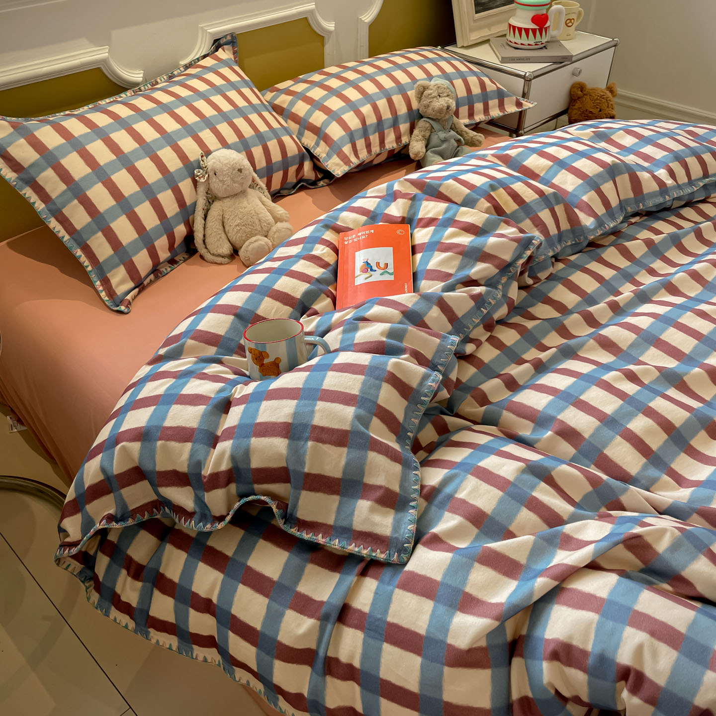 多巴胺全棉磨毛四件套2025新款