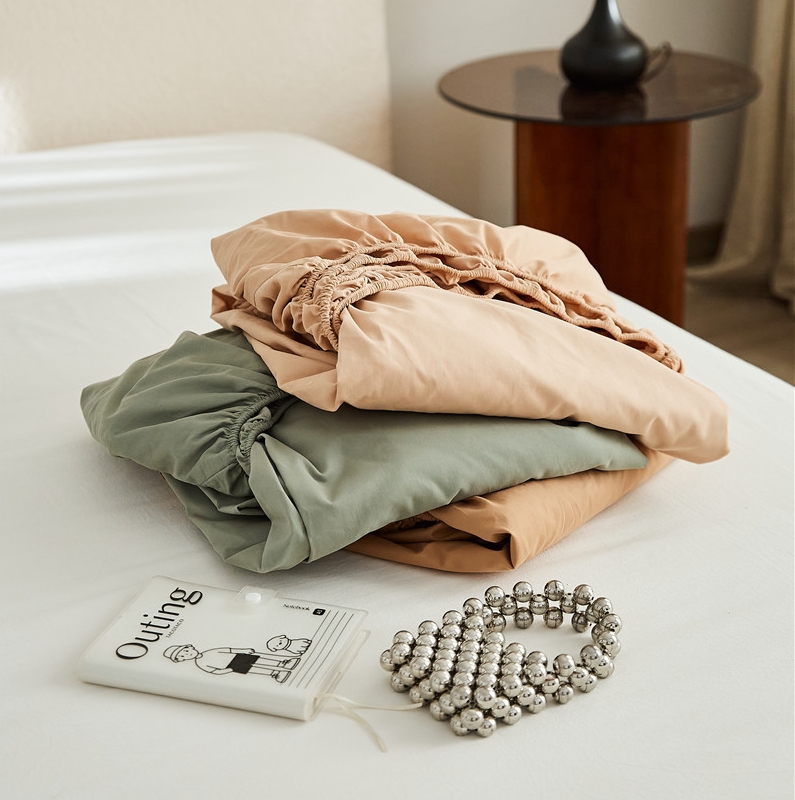 100支加厚全棉磨毛丨纯棉床笠单件床罩全包床笠套纯色床单贡缎