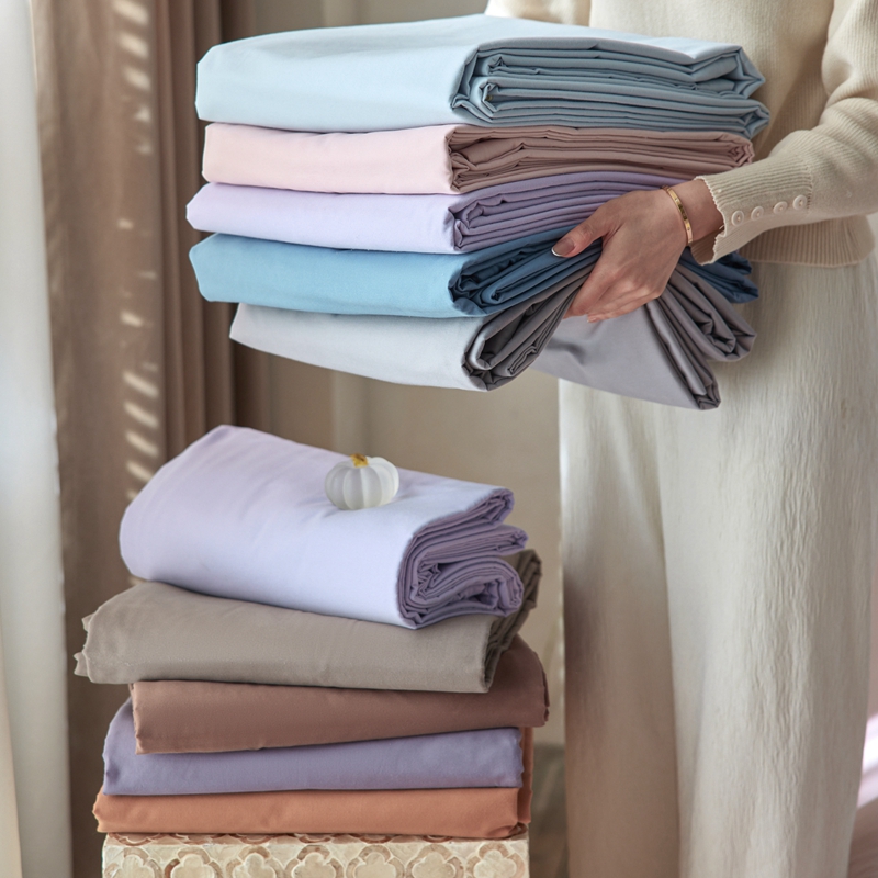 简约全棉100S磨毛被套单件加厚秋冬款纯棉长绒棉被罩纯色单人单品