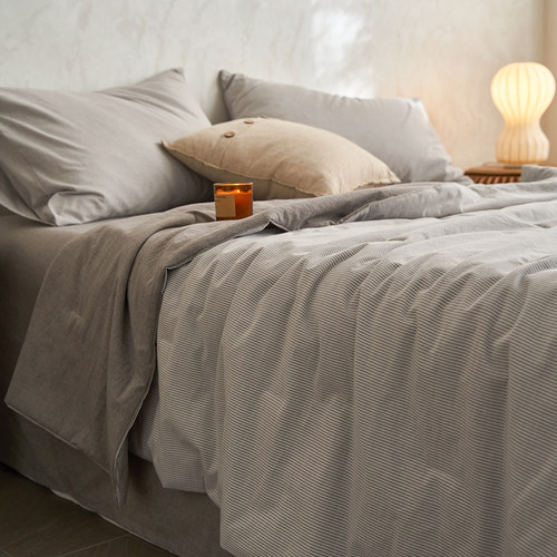 A类全棉色织水洗棉夏被被子被芯