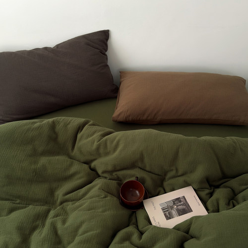 A类母婴级双层皱皱纱四件套