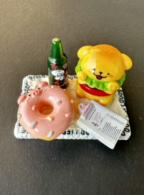 买5送1【手作食玩小世界】潮玩diy树脂粘土手作仿真食玩摆件成品