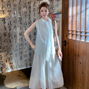 现货 26年夏季细看百搭显瘦无袖背心+高腰半身裙XW1071 P165 K248图片