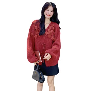 现货 2025年秋装手工花朵毛衣  XW732 P145 K218图片
