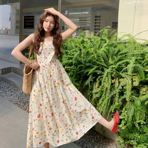 夏新款韩版洋气碎花无袖连衣裙 XW1127 P135 K208,女装连衣裙,浙宝171