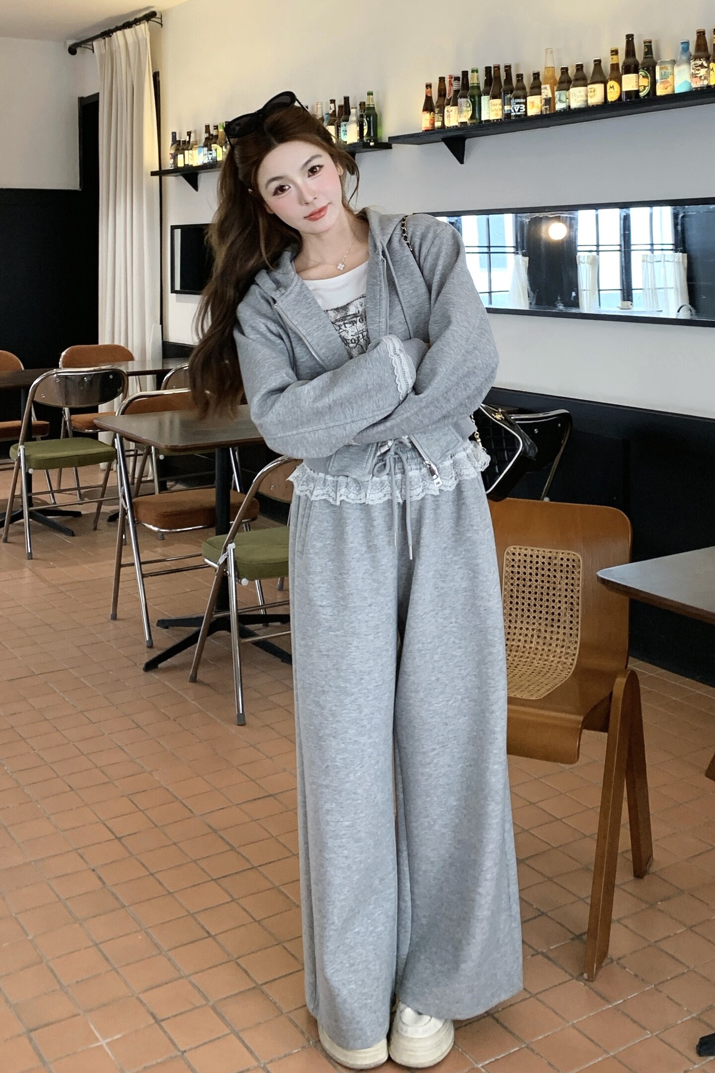 现货2026年春装卫衣套装XW9802P195K318,女装运动套装,浙宝171