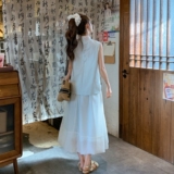 现货26年夏季细看百搭显瘦无袖背心+高腰半身裙XW1071P165K248，女装套装/套裙，浙宝171