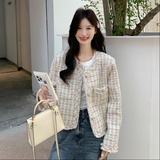 富家千金小香风短款外套女春秋高级小众超火好看独特漂亮夹克上衣，女装短外套，浙宝171