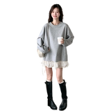 现货26年早春新款拼接卫衣连衣裙XW1040P135K208，女装卫衣/绒衫，浙宝171