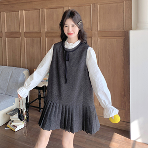 现货 26春装新款衬衣两件套背心裙 XW1007 P205 K308，女装连衣裙，浙宝171