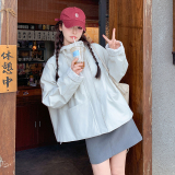 现货25年秋装新款袖口拼蕾丝外套XW1037P155K238，女装短外套，浙宝171