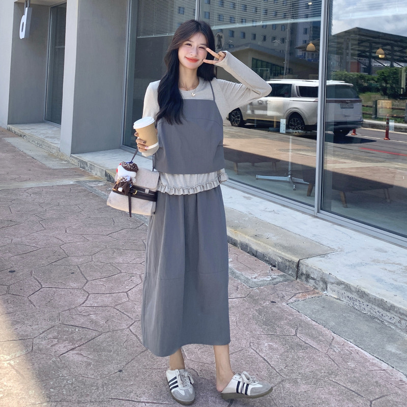 现货2025年秋季新款三件套韩系显瘦套裙XW733P175K268,女装套装/套裙,浙宝171
