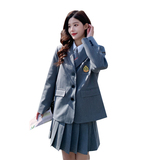 秋装2025年新款现货学院风徽章小西装套装XW6798P165控238，女装套装/套裙，浙宝171