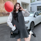 2025年秋冬新款两件套亮片背心裙XW3309P215K328，女装连衣裙，浙宝171