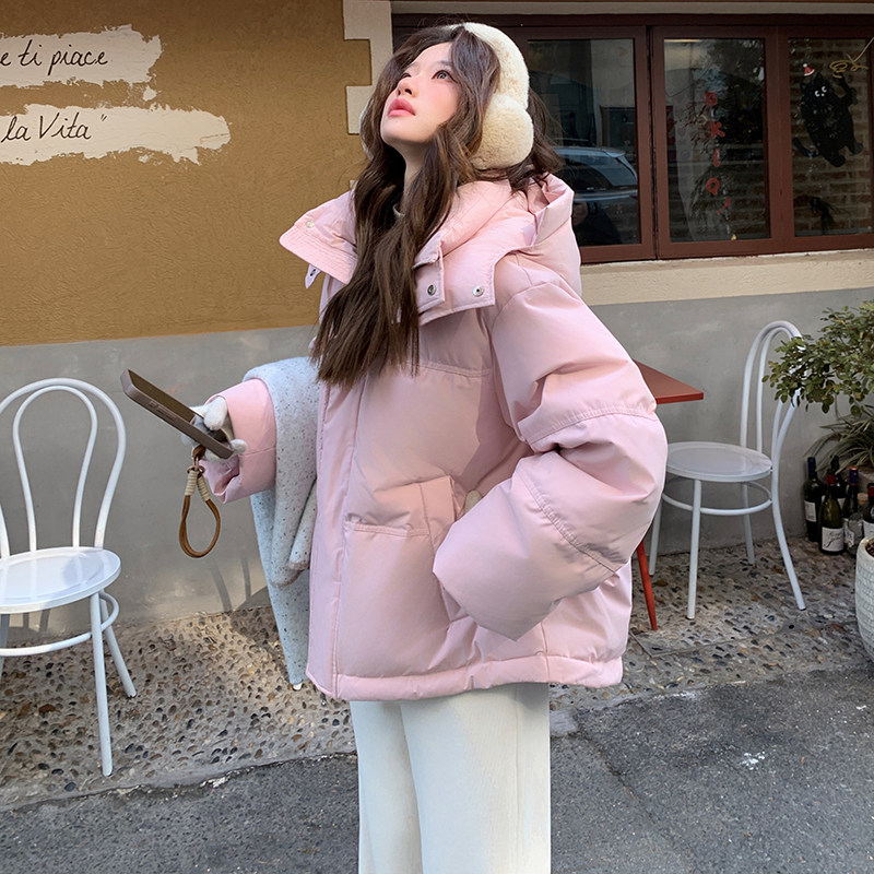 新年战衣粉色羽绒服外套90绒XW8086P295K468,女装羽绒服,浙宝171