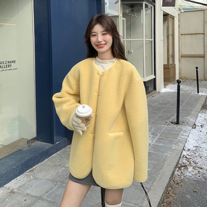冬装新款加厚羊羔毛外套 XW8048 P215 K328图片