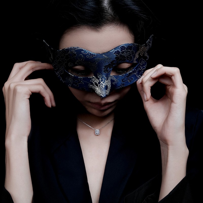 女士半脸猫女郎cosplay化妆舞会派对性感眼罩面纱遮脸道具